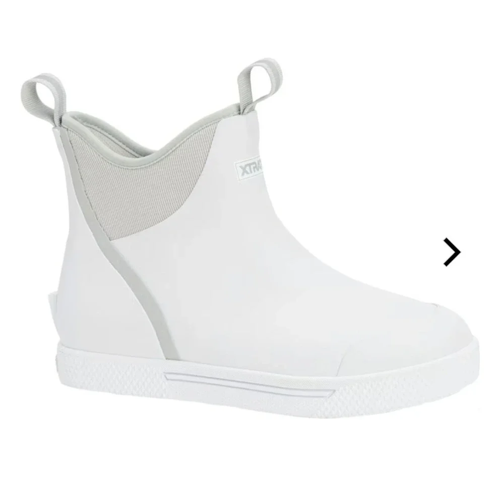 NWT XTRATUF Mens Wheelhouse Ankle Deck Boots‎ White size 9